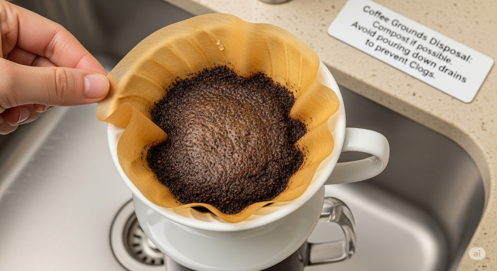 基本的なコーヒーカスの捨て方と注意点