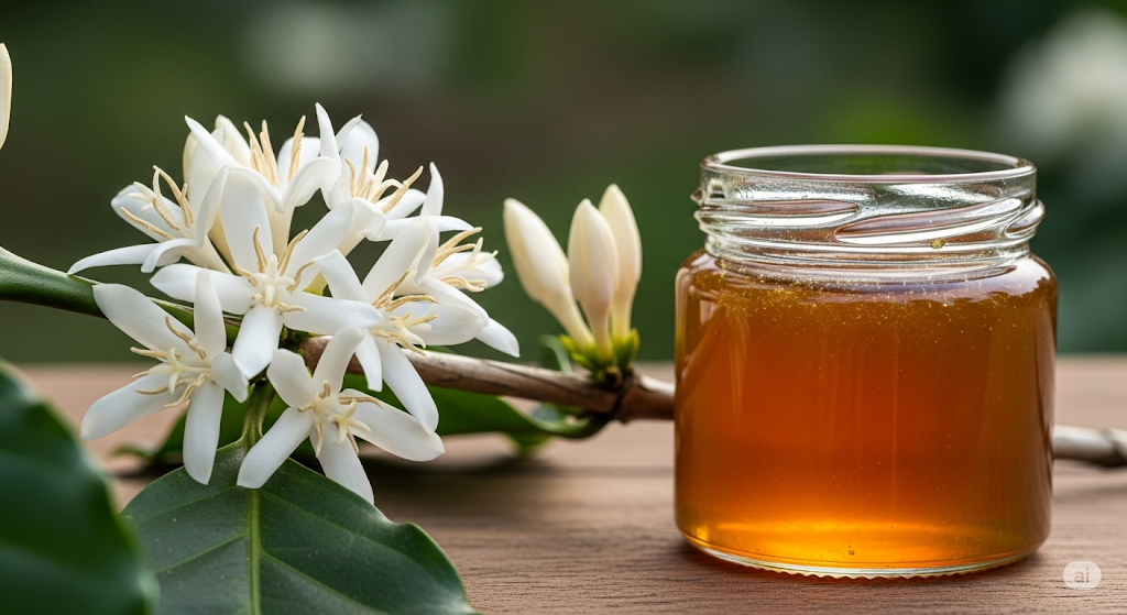 コーヒーの花から採れたはちみつなら相性抜群