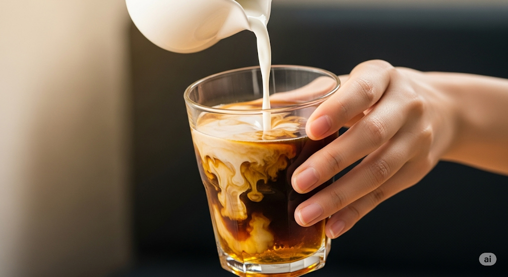 牛乳を加えればまろやかで飲みやすい