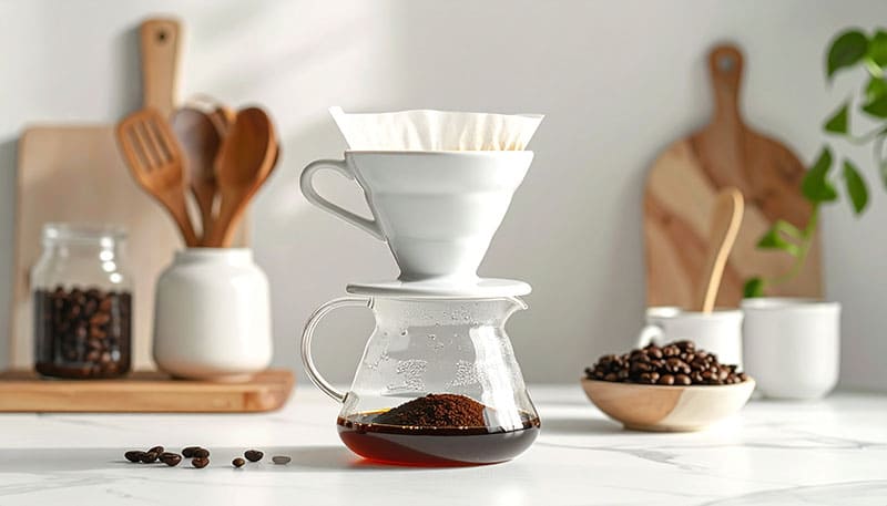 粉タイプのコーヒーも選択肢に