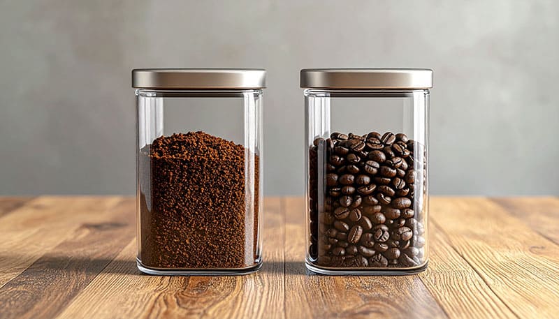 コーヒー豆を挽いてもらうのは半分でもOK?